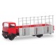 MB LP 809 camion plateau avec chevalet transport de verre