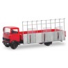 MB LP 809 camion plateau avec chevalet transport de verre