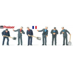 set de 6 cheminots français (conducteurs & chauffeurs)