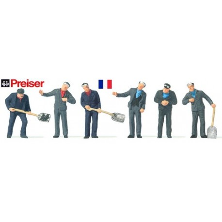 set de 6 cheminots français (conducteurs & chauffeurs)