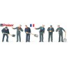 set de 6 cheminots français (conducteurs & chauffeurs)