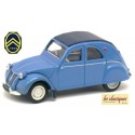 Citroen 2cv AZLP 1958 bleu glacier bâchée - bâche et sièges bleus