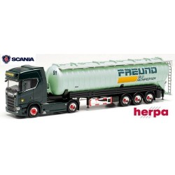 Scania CS20 HD + semi-remorque silo ADR 60 m3 "Freund"