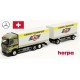 MB Actros StreamSpace 2.5 camion + remorque fourgon "Camion Transport" (Suisse)