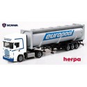 Scania R 04 TL + semi-remorque Porte container citerne 40' "Europool"