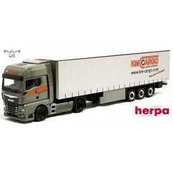 MAN TGX GX + semi-remorque tautliner "KM Cargo"