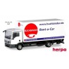 MAN TGL camion fourgon avec hayon "Bookbinder Car Rental"