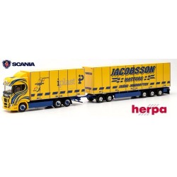 Scania CS 20 HD camion 6x2 + remorque frigo "Swedencombi - Jacobsson Mattors" (SF)