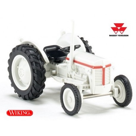 Tracteur agricole Massey-Ferguson TE blanc-gris de 1946