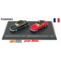 Set de 2 Panhard Dyna Z12 (1957) : berline noire - Taxi G7 (UH pour Atlas)