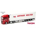 MAN TGX GM + semi-remorque Mega frigo "Arthur Welter" (Luxembourg)