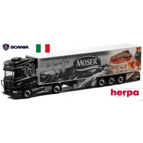 Scania CS 20 HD "R730" + semi-remorque frigorifique "Moser - Schinken" (Itallie)