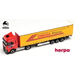 Iveco S-way + semi-remorque tautliner "Omega Pilzno" (PL)