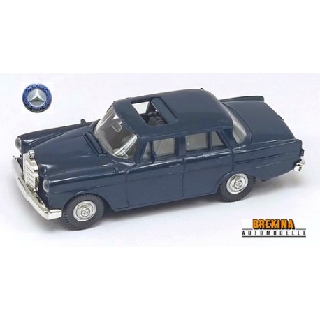 MB 190 berline (W110 - 1961) bleu foncé avec toit ouvert