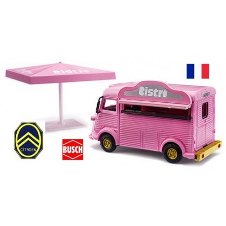 Citroen Type H "Food Truck - Bistro" avec parasol