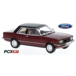 Ford Taunus TC2 (1976) rouge fondé métallisé à toit noir- Gamme PCX87