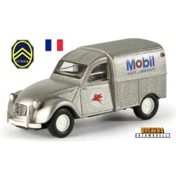 Citroen 2cv fourgonnette AZU 61 "MObil - huiles, lubrifiants" - sold out by Brekina