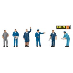 Personnel de garage (6 figurines) Epoque III