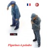 Set de 2 cheminots de la vapeur "Fugain" (figurines à peindre)