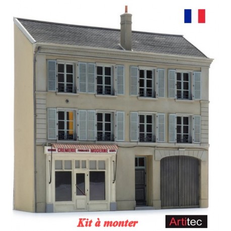 Façade du Magasin de la Famille Moreau - kit en résine à monter (145 x 35 x 135 mm)