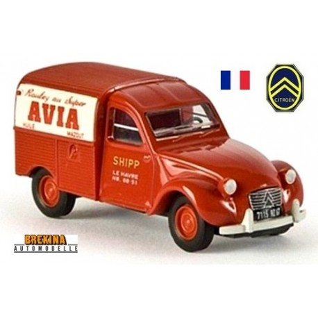 Citroen 2cv fourgonnette AZU 61 "Avia Huile Mazout" - sold out by Brekina