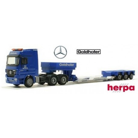 MB Actros LH 02 6x4  + semi-remorque porte engin Goldhofer - Promotionnel Goldhofer