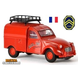 Citroen 2cv fourgonnette AZU 61 "Allo 18 ? Les Pompiers" (sold out by Brekina)