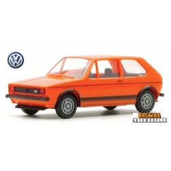 VW Golf I Gti 3 portes (1974) orange - sold out by Brekina