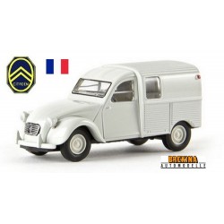 Citroen 2cv fourgonnette AZU 61 gris clair mi-vitrée