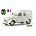 Citroen 2cv fourgonnette AZU 61 gris clair mi-vitrée