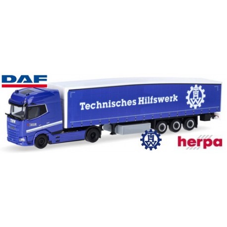 Daf XG+ + semi-remorque Ecoflex "T.H.W."