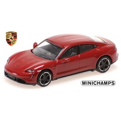 Porsche Taycan Turbo S (2019) rouge foncé