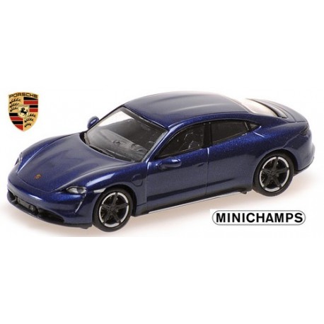 Porsche Taycan Turbo S (2019) bleu foncé métallisé