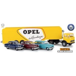 MB LPS 338 + semi-remorque Porte autos "Opel" (avec 3 Olympia)