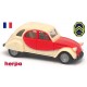 Citroen 2cv Charleston rouge et crème - sold out by Herpa