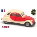 Citroen 2cv Charleston rouge et crème - sold out by Herpa