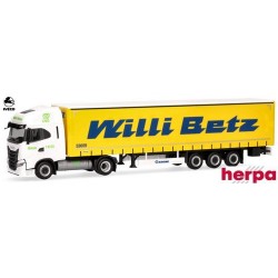 Iveco S-Way LNG + semi-remorque tautliner "Willi Betz" - sold out by Herpa