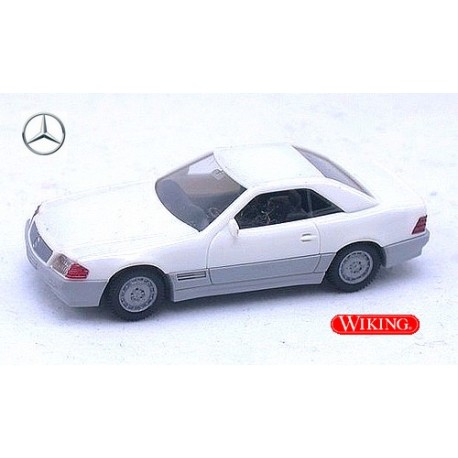 MB 500 SL coupé (R129 -1989) blanc à bas gris - sold out by Wiking