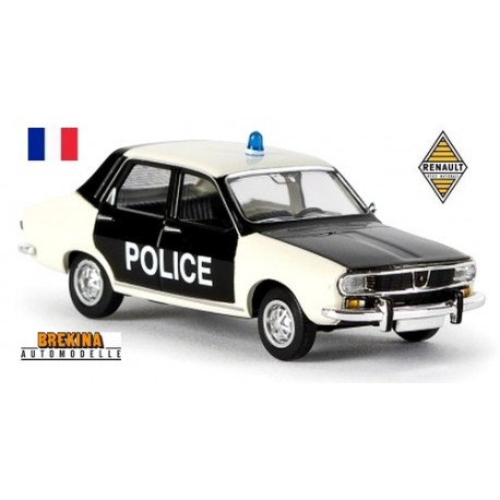 Renault 12 berline Police "Pie" - sold out by Brekina