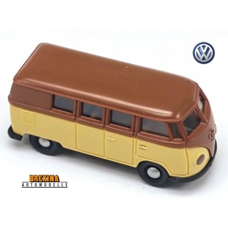 VW T1a Combi minibus brun et crème