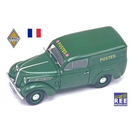 Renault Juvaquatre  fourgon (1938) "La Poste " vert foncé (jusqu'en 1962)