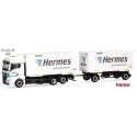 MAN TGX GX  camion + remorque Porte caisses crénelées "Hermes"