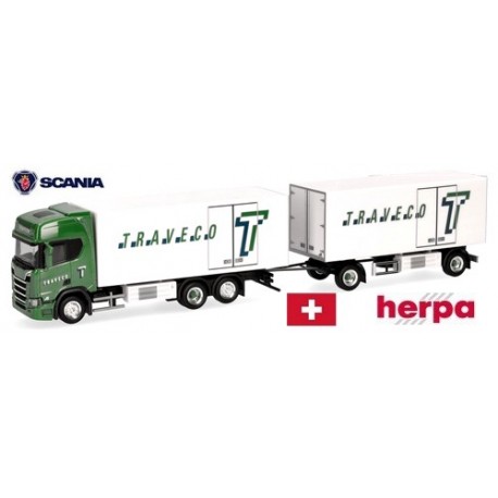 Scania CR 20 HD camion + remorque frigorifique "Traveco" (CH)