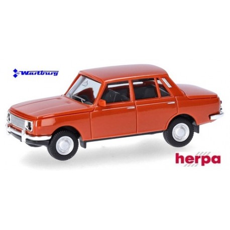 Wartburg 353 1966 berline orange brun