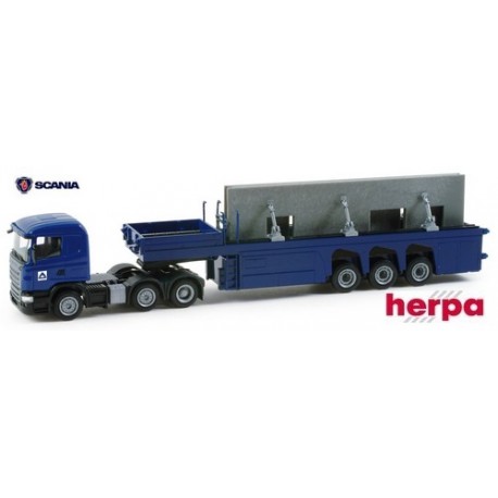 Scania R HL 09 + semi-remorque Pte Profilés Béton "Hochtief"