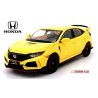 Honda Civic 10 Type R (2017) jaune avec filets et parements rouges