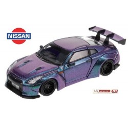 Nissan GT-R35 Supercar (version 2014) vert lila effet caméléon avec jantes noires