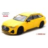 Audi RS6 Avant (2019) jaune avec jantes noires