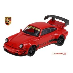 Porsche 911 (964) R.W.B. (1995)  rouge à jantes dorées