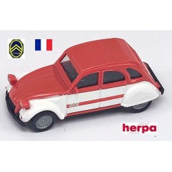 Citroen 2cv "Spot" (orange et blanche) - sold out by Herpa